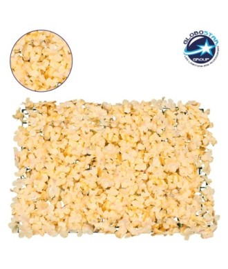 GloboStar® 78315 Συνθετικό Πάνελ Λουλουδιών - Κάθετος Κήπος Ορτανσία Σομόν Μ60 x Υ40 x Π5cm